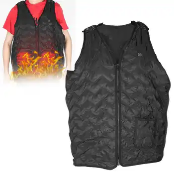 

Heating Vest Rechargeable Jacket USB Men Winter Electric Heated Sleevless Vest Jacket Heating Thermal Warm Vest