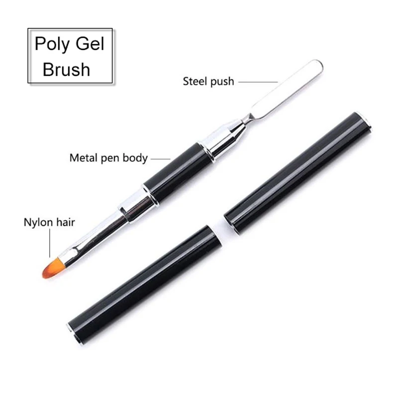polygel brush Limegirl 5 шт./компл. поли гель для ногтей комплект, а так же 30 г, быстро расширить строитель Polygel Гель-лак для ногтей для наращивания ногтей акриловый Фрезер для ногтей cо шлифовальными гель для рисования набор - Цвет: polygel brush