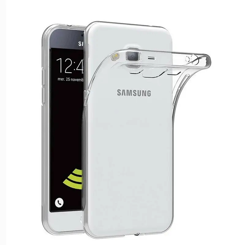 Мягкий ТПУ чехол для Samsung Galaxy J3 2016 J310 прозрачный силиконовый защитный
