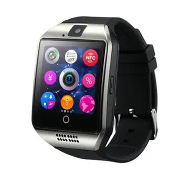 

Q18 Bluetooth Smart Watch Touch Screen Camera Support Sim Card SD Card FM Radio X3UA