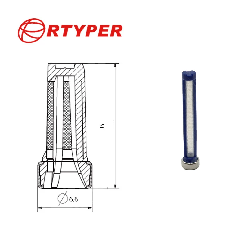 

5000PCS 11029 Universal Fuel Injector Micro Basket Filter Seal Kits Repair Parts 6.6*35mm The Best Price