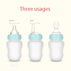 Baby Show – biberons en Silicone de qualité alimentaire de 180ML, à trois usages, tasse de boisson multifonction pour enfants, cuillère d'alimentation 
