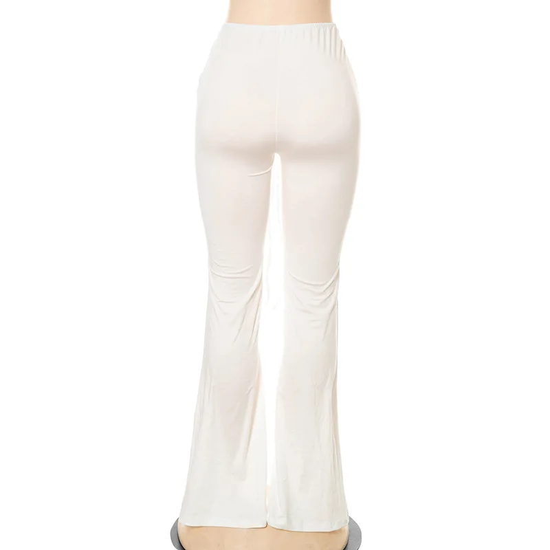 PixieKiki Y2k Pants White Drawstring V 