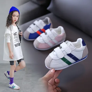 

2020 New Children Sports Shoes for Boys Girls Baby Fashion PU Rubber Soft Toddler Kids Sneakers Casual Infant Soft Kids Shoes