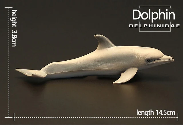 Оригинальные наборы животных океанов sealife, синий кит, Акула, челюсти, тигр, Кит-убийца, leatback, Детская обучающая игрушка, детский подарок - Цвет: new dolphin