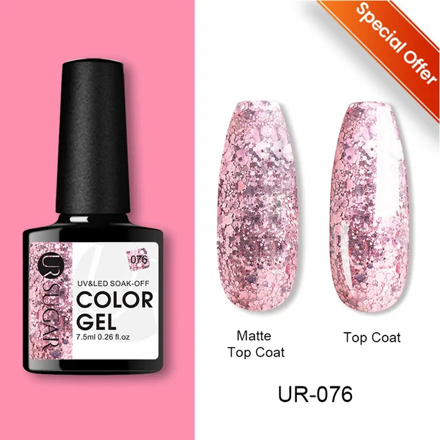 UR SUGAR 7.5ml Luminous Thermal Gel Nail Polish 2 In 1 Color Changing Glow in Dark Soak Off Manicuring UV Gel Nail Art Varnish special76