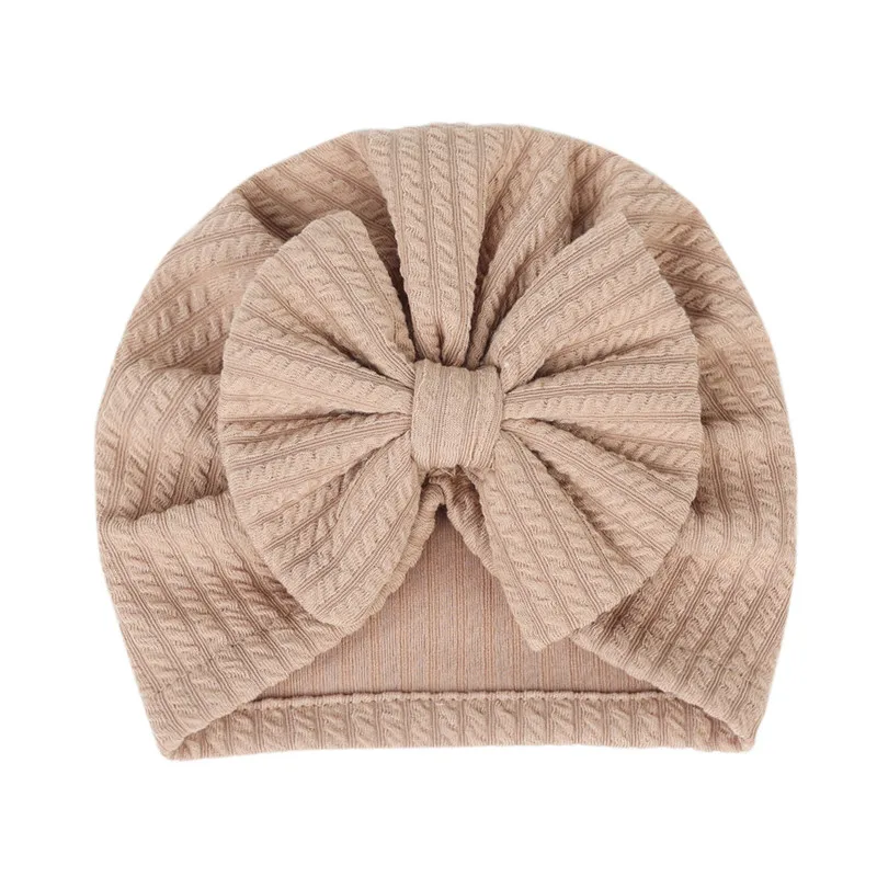 Baby Headband Solid Cotton Big Bow Hat Baby Kids Headbands Soft Comfortable Cat Turban Children Hair Accessories