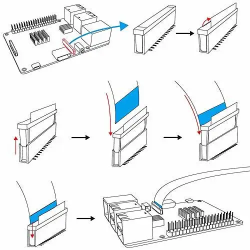 2 шт. кабель для камеры Raspberry Pi 11 8 дюйма FFC FPC ленточный удлинитель плоский провод