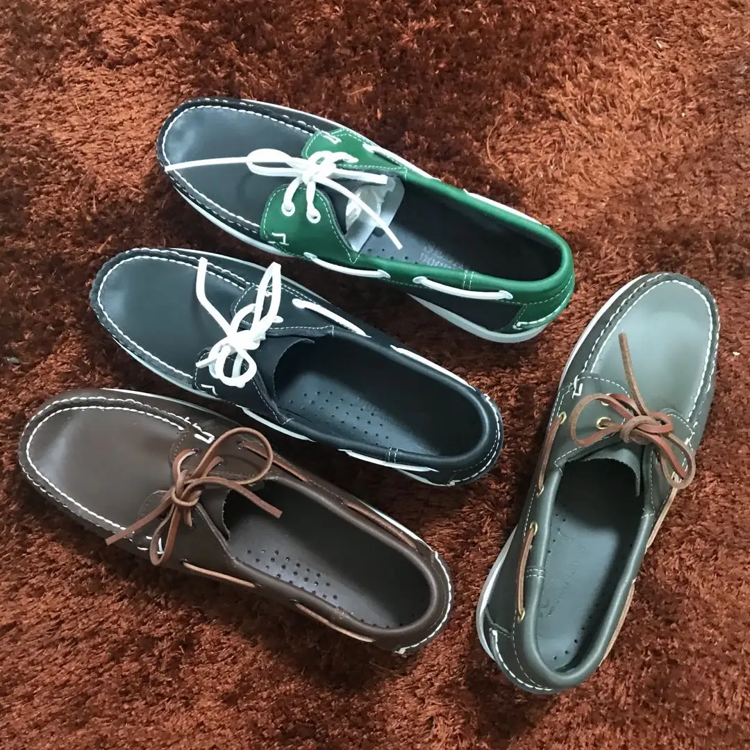 Los hombres zapatos de conducción de cuero genuino nueva moda Docksides clásico barco zapatos de diseño de marca pisos mocasines para hombres y mujeres X161