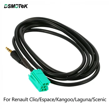 

DSMOTEK 3.5mm AUX Adapter Cable Car Head Unit Stereo Audio Cable For Renault Clio Megane Espace Kangoo Laguna Twingo 2005-2011