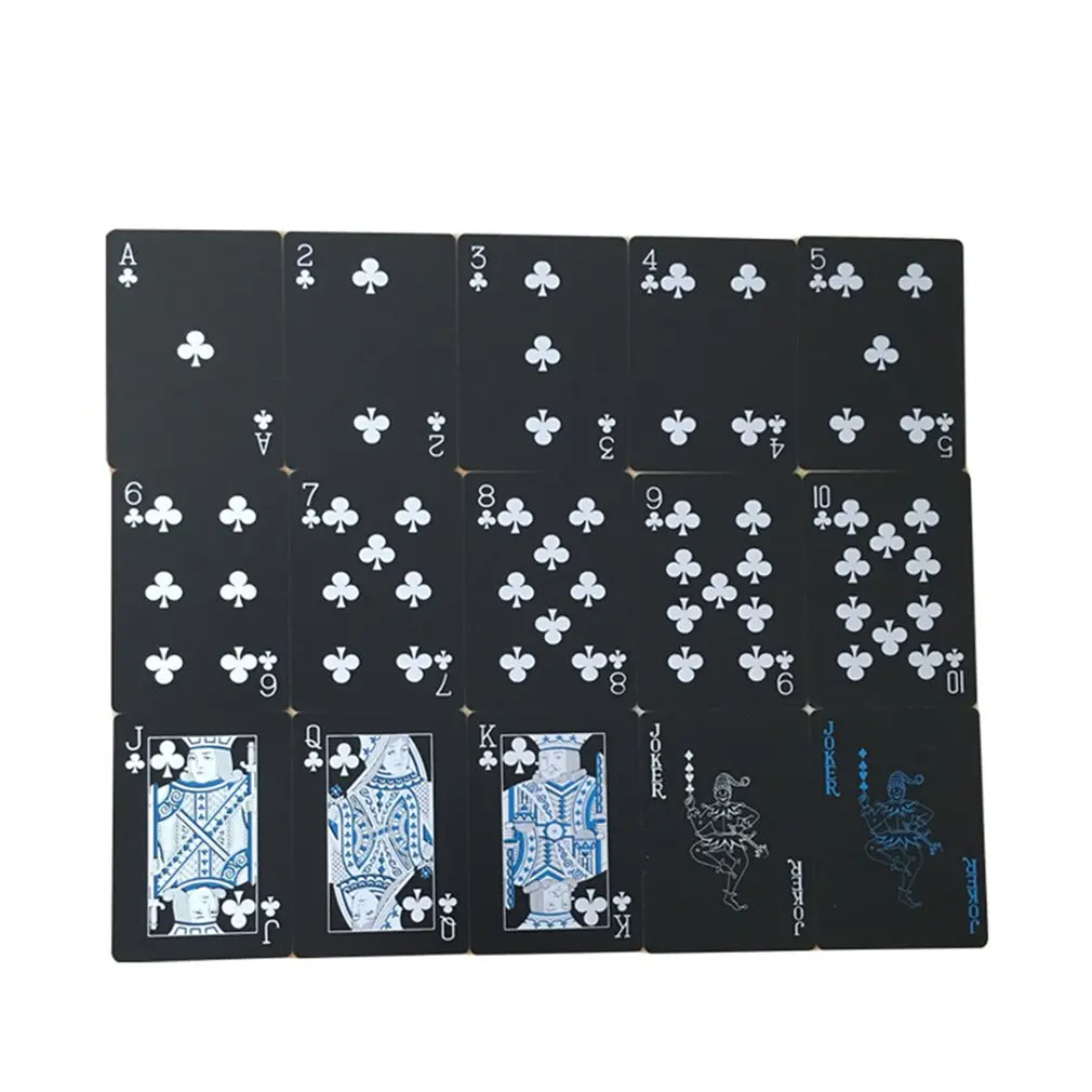 Покерные карты Новые прозрачные ПВХ покерные игровые карты пластиковые Кристальные водонепроницаемые игровые складные изделия резистан