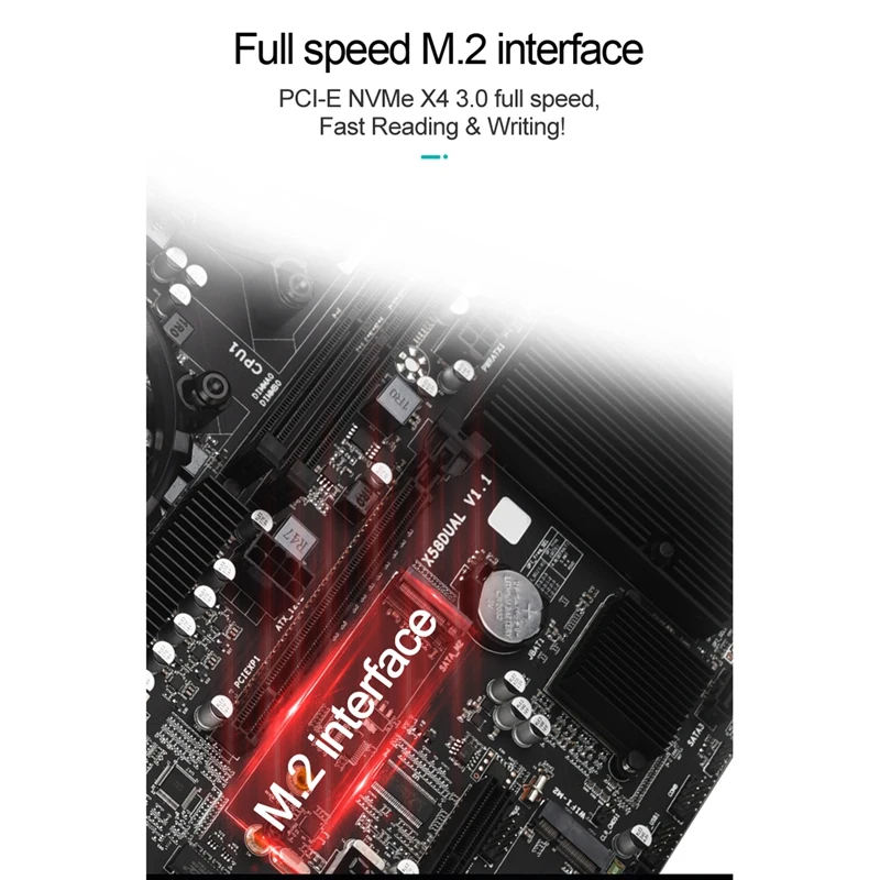 X58 Motherboard Dual LGA1366 Motherboard L5520 DDR3 4-Channel 1066Mhz Maximum Support 128G E-ATX USB 3.0 X58 Motherboard best motherboard for office pc