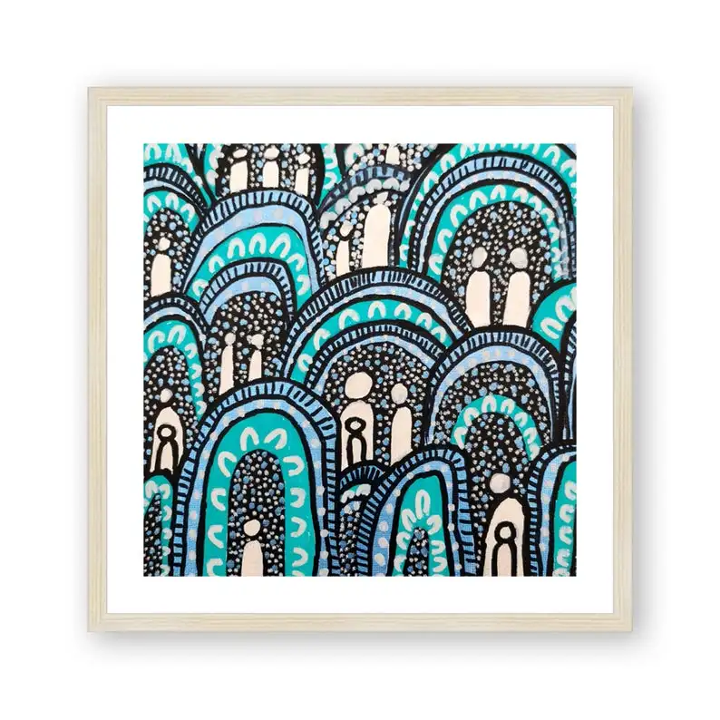 Aboriginal , Indigenous Wall Art , Contemporary Wall Decor , Painting