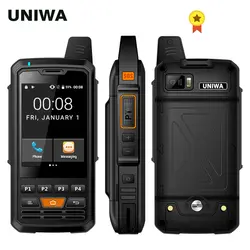UNIWA Alps F50 Zello PTT рация 2,8 дюймов сенсорный экран 4000 мАч 4G LTE Android 6,0 смартфон четырехъядерный 2G 3g 4G мобильный телефон