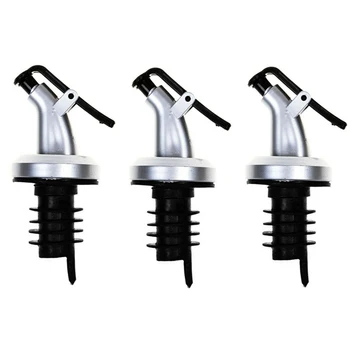 

1/3 pcs Oil Bottle Stopper Vinegar Bottles Can Lock Plug Seal Leak-proof Food Grade Plastic Nozzle Sprayer Liquor Dispenser Wine