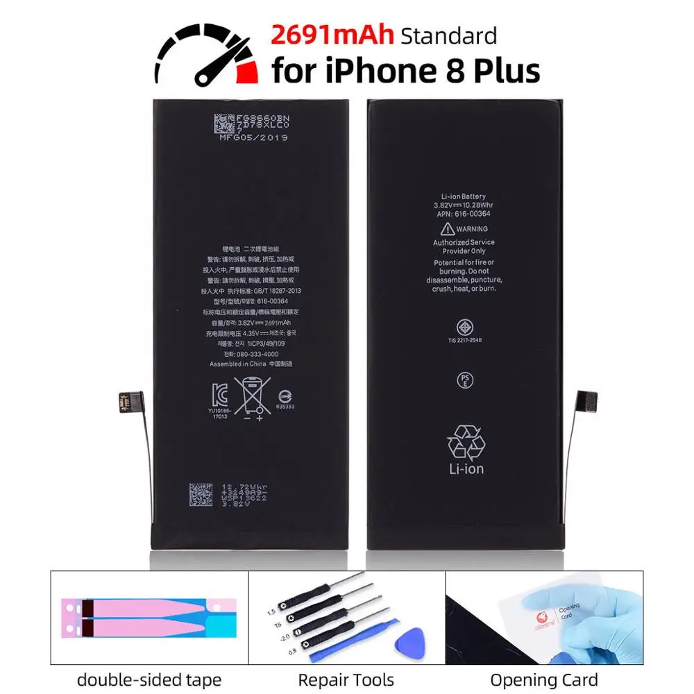Новая батарея для iPhone 7 Замена батареи OEM для iPhone 8 Батарея 0 цикл для iPhone 7 плюс 8 плюс замена - Цвет: For iPhone 8 Plus