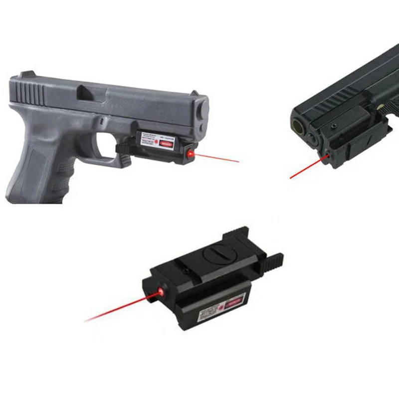 Tactical Gun Red Dot Laser Sight for Glock 17 19 22 23 31 32 Airsoft 20mm Rail 