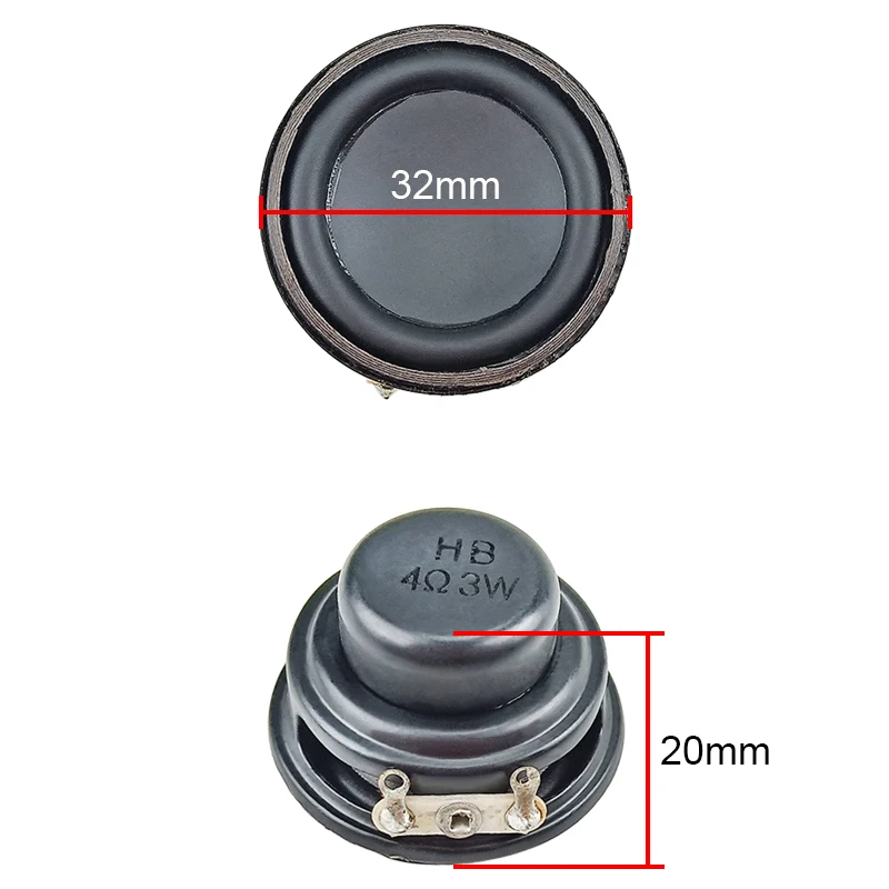 1 дюйм 32 мм мини динамик полного диапазона 4 Ом 3 Вт неодимовый Bluetooth сделай сам 13
