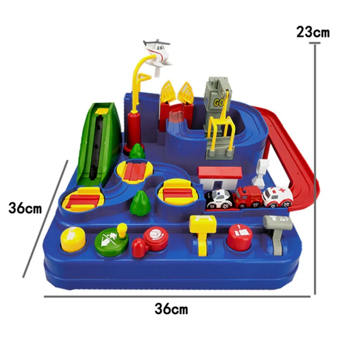 Автомобиль приключенческая игра манипулятивное спасение отряд Приключения рельсовая модель автомобиля гоночный развивающие игрушки DNJ998