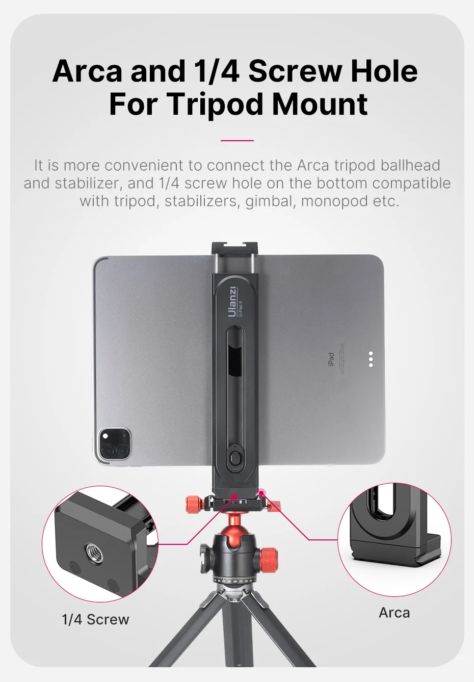 Vijim ulanzi u-pad ii universal tablet suporte