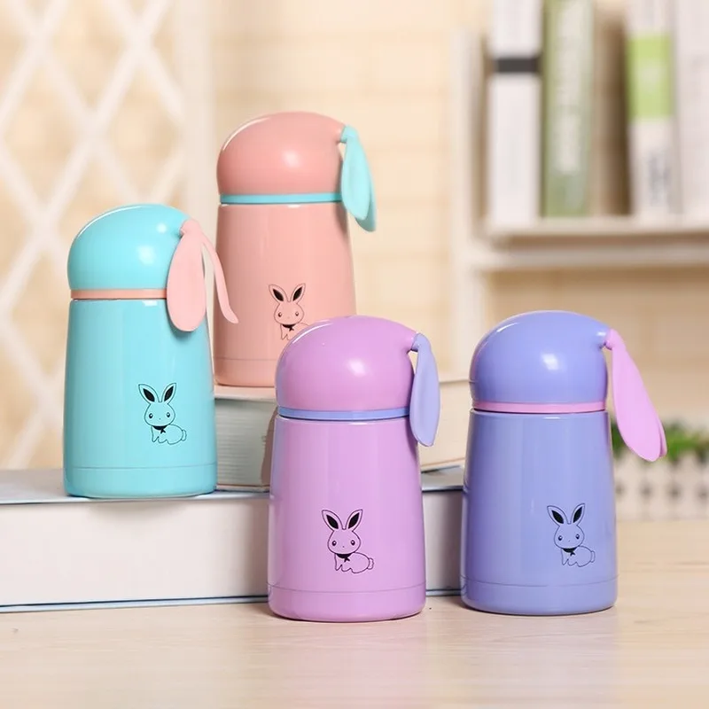 Термос чашка из нержавеющей стали с мультяшным Кроликом Детские