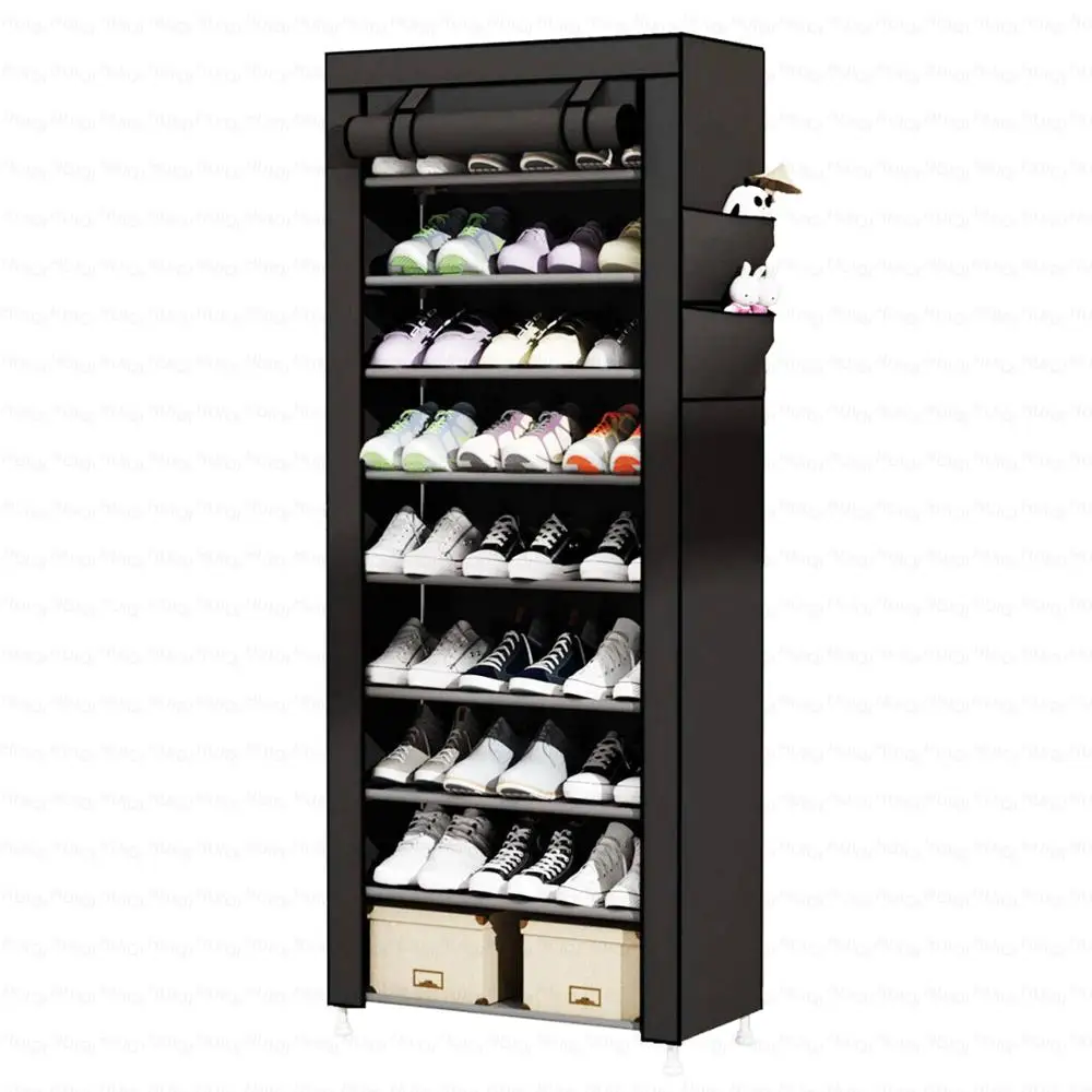 

Nonwoven Fabric Shoe Cabinet Dustproof Closet Furniture Large Capacity Shoes Storage Organizer Space-saving Entryway Shoe Rack