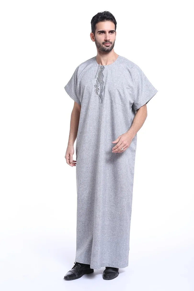 Mode homme manches longues longshirts Robe Tops ARABIC ISLAMIC Caftan Abaya Baggy Robes 