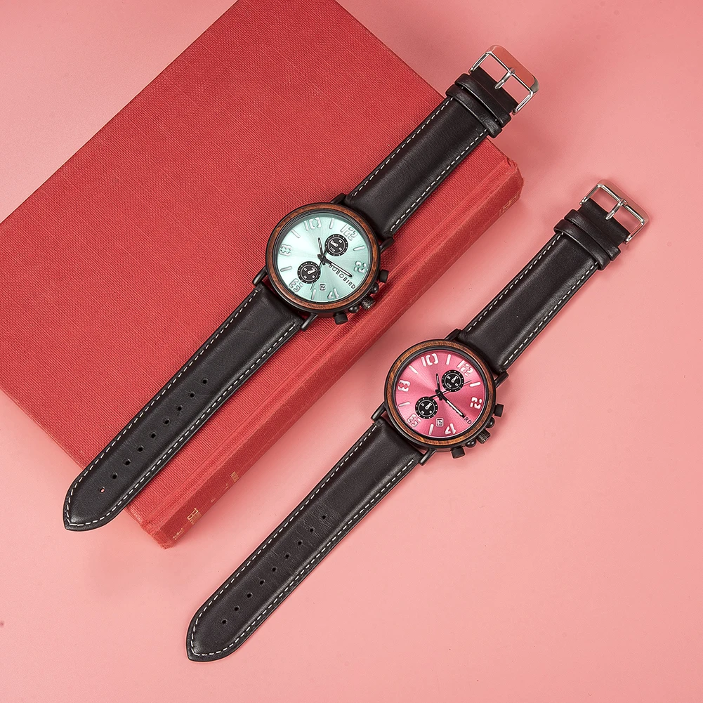 Reloj hombre BOBO BIRD водонепроницаемые часы для мужчин Топ роскошные стильные светящиеся часы Отображение даты деревянные часы для мужчин OEM Прямая поставка