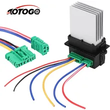 Нагнетатель теплого воздуха резистор+ разъем/провода 6441. L2 7701207718 7701048390 для Renault Citroen C2 C3 C5 peugeot 406 107 207 607