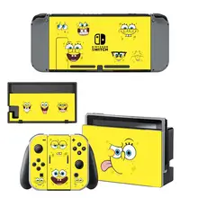 SpongeBobs SquarePants Nintendo Switch Skin Sticker NintendoSwitch stickers skins for Nintend Switch Console Joy Con Controller