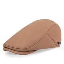 Шляпа мужская шляпа утконоса Весна и лето корейский стиль художника Кепка-стиль черный Молодежный стильный повседневный мужской берет