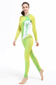 

female compression set cycling fitness clothes sports clothing woman gym sports 2pcs bike suits