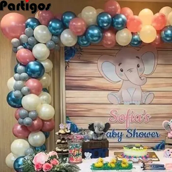 

92pcs Retro Bean Balloon Garland Arch Kit Baby Shower Balloons Backdrop Background Wedding Bachelor Birthday Party Decoration