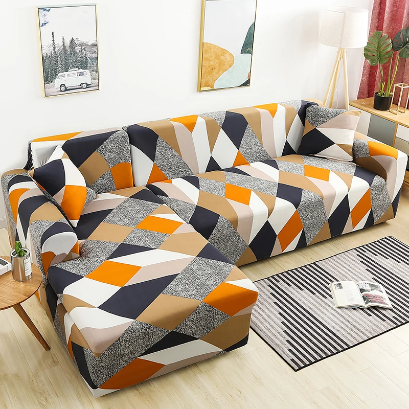

Strip Pattern Stretch Elastic Sofa Covers for Living Room Needs Order Sofa Set (2piece) If is Chaise Longue Corner Couch Cover