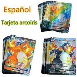 Cartes de jeu pokémon espagnol holographiques brillantes, TAG TEAM GX VMAX, entraîneur d'énergie, jeu de Castellano, jouet pour enfants 