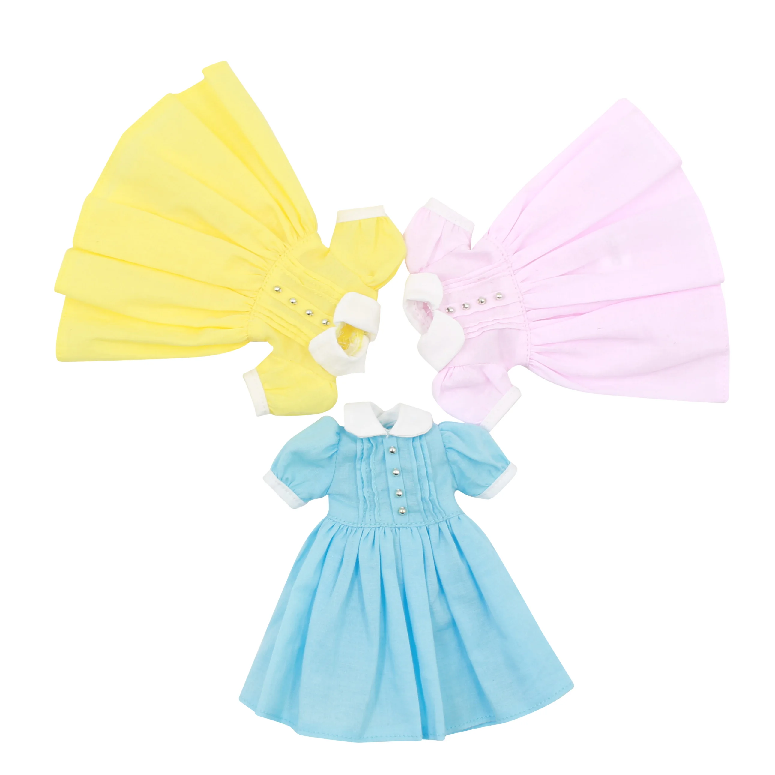 Blyth puppe icy licca körper rosa blau gelb kleid einfache kleidung nette
