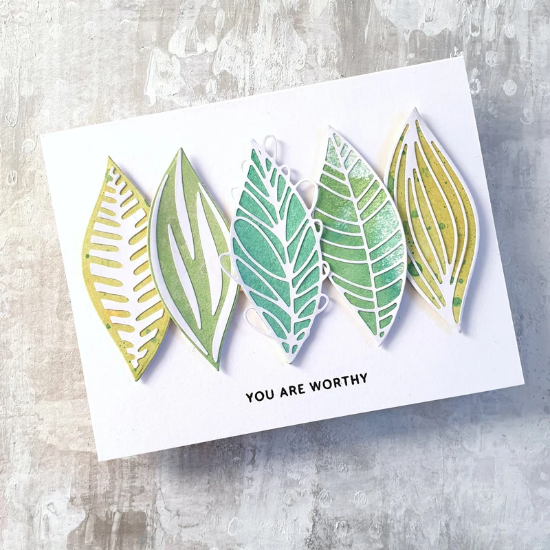 Lucky Goddess Metal Cutting Dies Big Leaf Mix set diy Scrapbooking Photo Album Decorative Embossing Paper Card Crafts Die