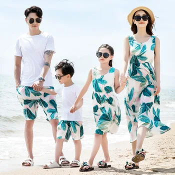 

Mother Son Clothes Toddler Baby Outfits Family Matching Shirts Clothing Couple Outfits Mom and Daughter Maxi Long Dress Boys Set