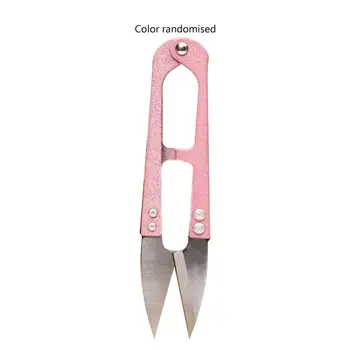 

J01 Stainless Steel U-shaped Wire Cutter Home Yarn Scissors Cross Stitch Scissors Thread Scissors Small Household Daily