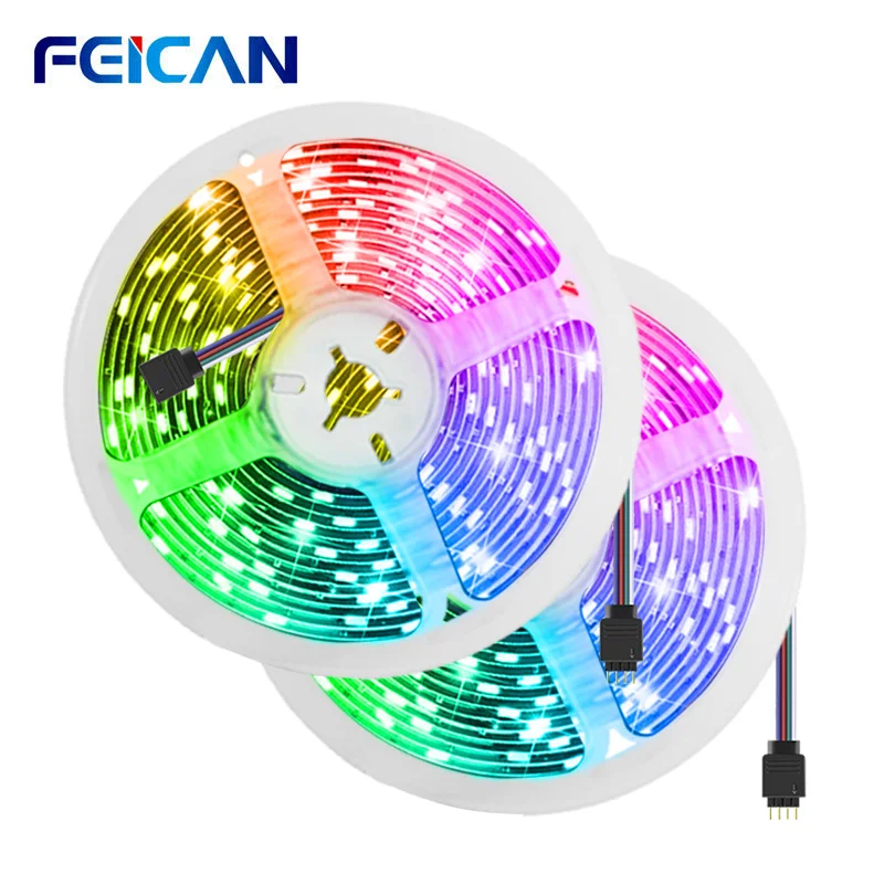LED RGB Tape 5050SMD 10M Waterproof Strip 4pin 12V Backlight Colorful for Living Room Bedroom Garden Parties | Лампы и освещение