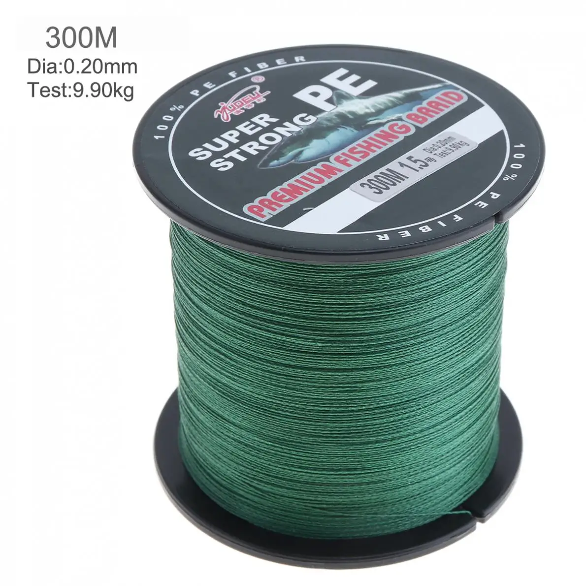 

300m Green Super Strong Fishing Line 4 Strands Weaves PE Braided Fishing Rope Multifilaments