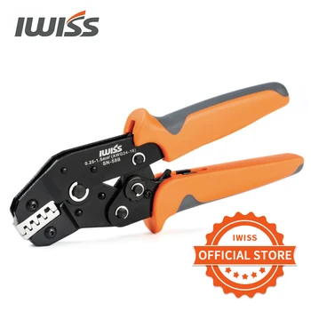 

IWISS SN-58b 6.3/ 4.8/2.8 plug spring crimping tool ratchet terminal 0.25-1.5mm crimping tool cold-pressing bare terminal clamp