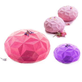 

Diamond Shaped Mousse Mold Silicone Cake Moulds for Fondant Baking Form Ice Cube Chocolate Mold Cake Decorating Tool