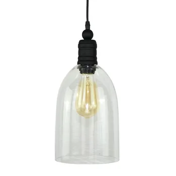 

LED Pendant Lights American Retro Loft Hanging Lamp Transparent Crystal Glass E27 Decor Lighting Fixture For Kitchen Bar Lights