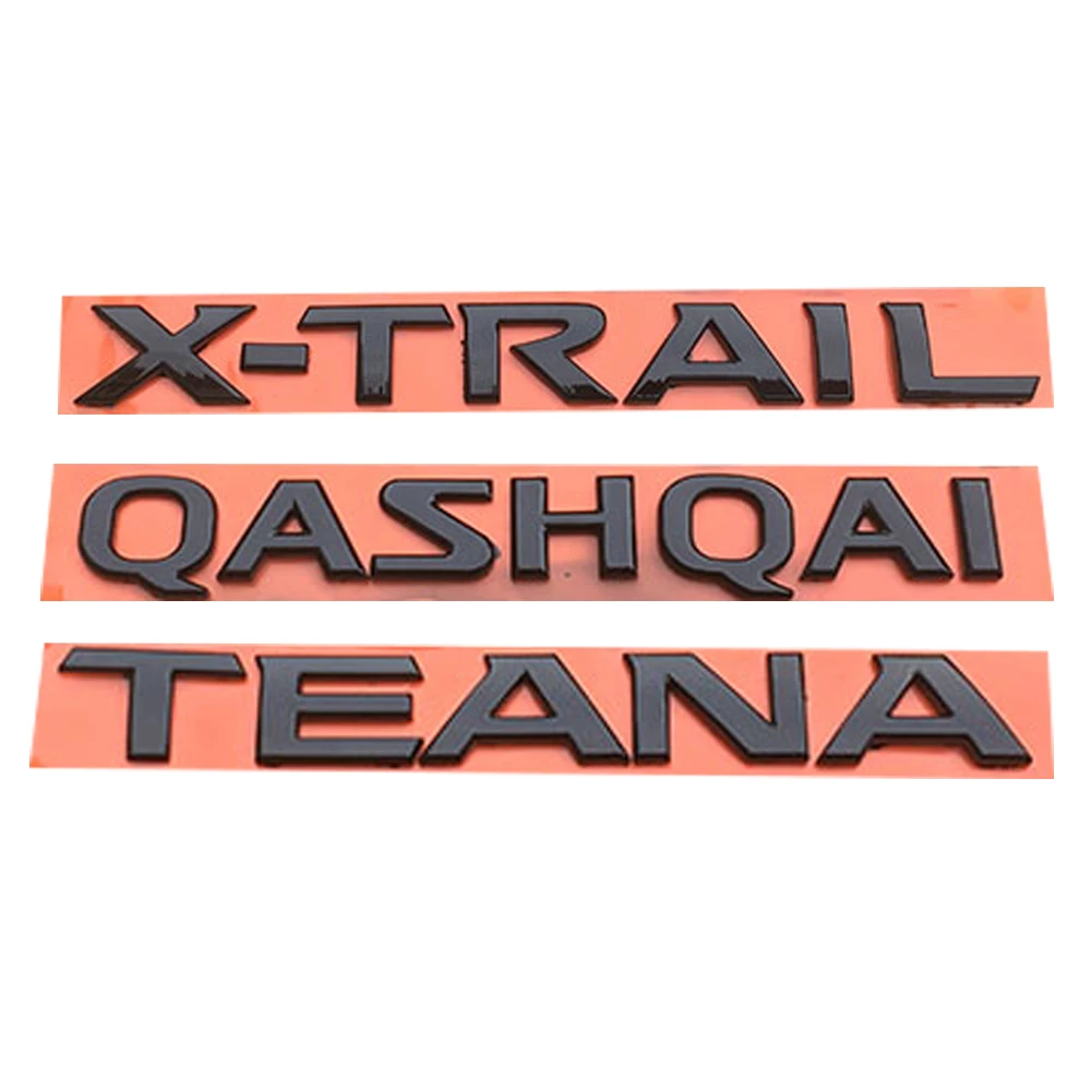 Black Automobile Sticker QASHQAI X-TRAIL Trunk Stciker For Nissan TEANA Emblem Badge Rear | Автомобили и мотоциклы