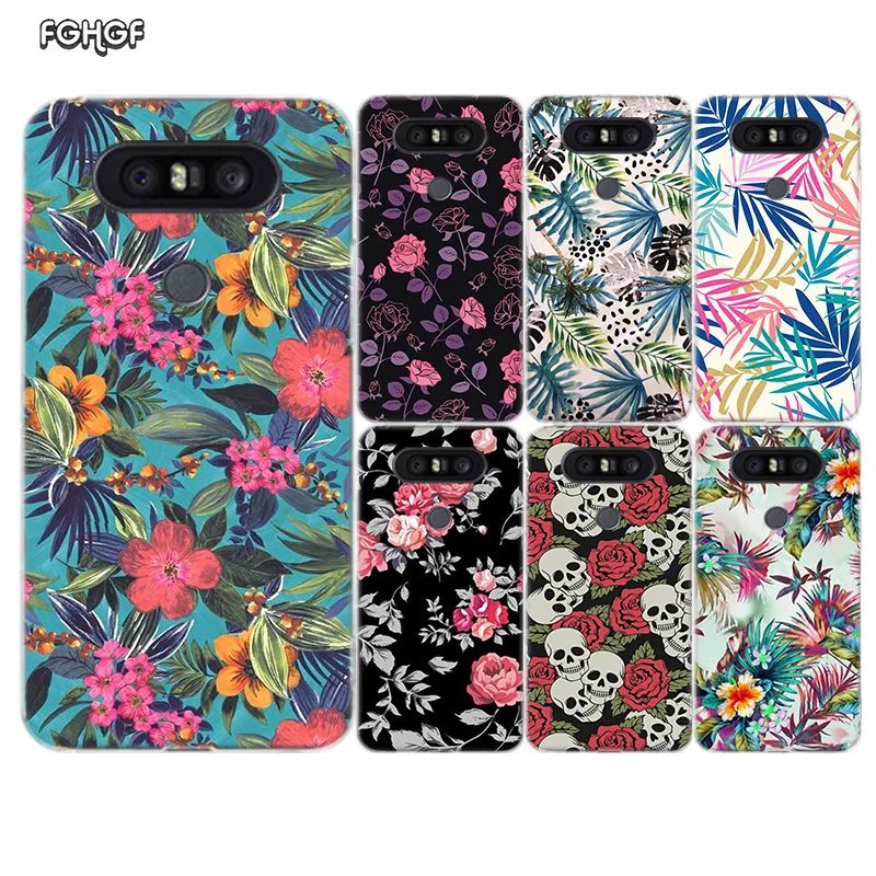 3D Relief Flower Painted Pattern Soft Rubber Case For LG Q8 Q7 Q6 G6 G7 G5 G4 V40 V30 V20 V10 K8 K10 2018 2017 Cover |