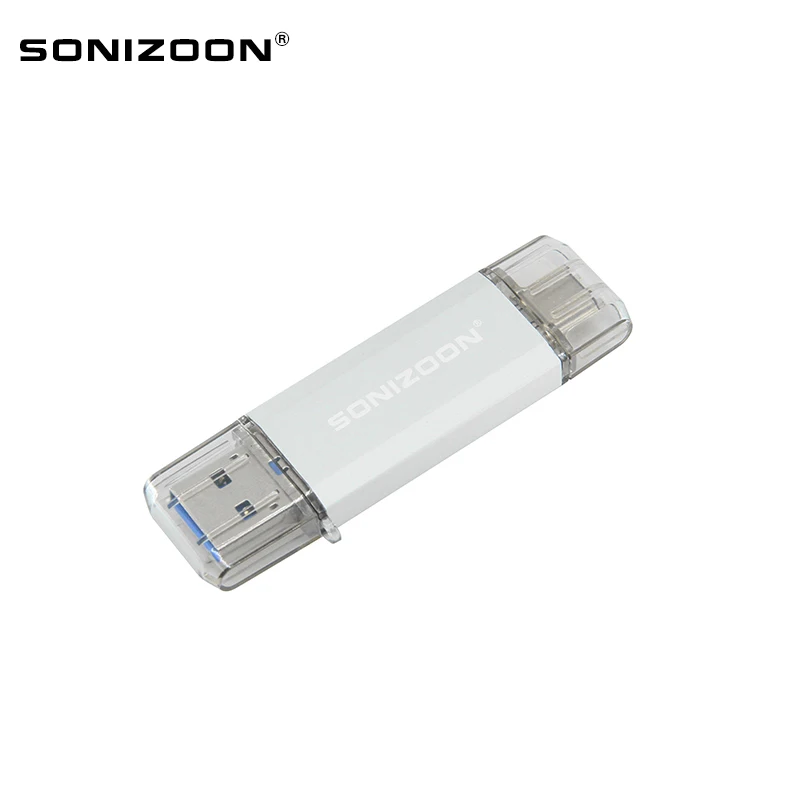 USB флеш накопитель SONIZOON OTG флешка Type C на 256 ГБ 128 64 32 3 0 для устройств C|USB