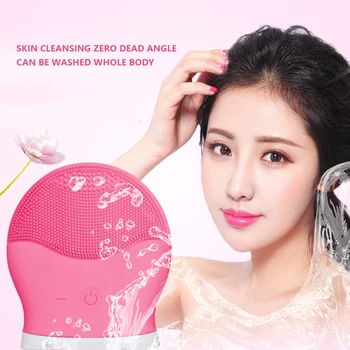 

Mini USB Electric face Facial Cleansing Brush Ultrasonic Washing Brush Vibration Skin Pore Cleaner Massage