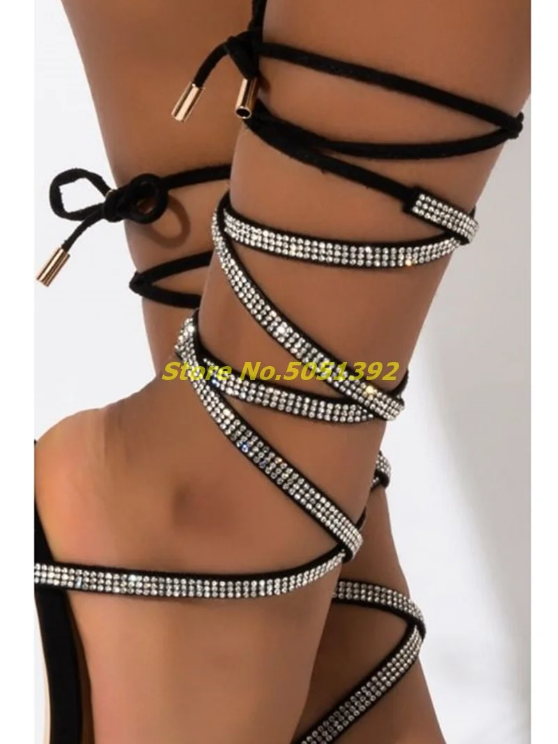 Priceless Diamond Strap Lace Up Heel – Glam Nation Chic