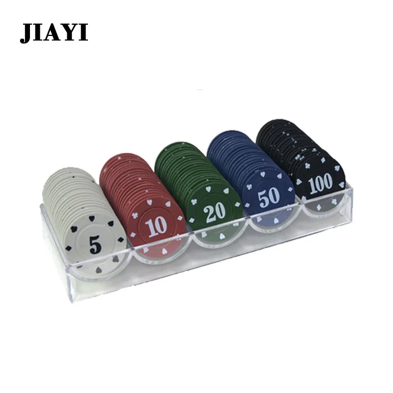 100PcsTexasPokerChipCountingBingoChipsSetsCasinoCardGame